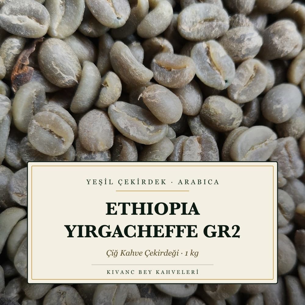KIVANCBEY YEŞİL ÇEKİRDEK ARABICA ETHIOPIA YIRGACHEFFE GR2 1000 G