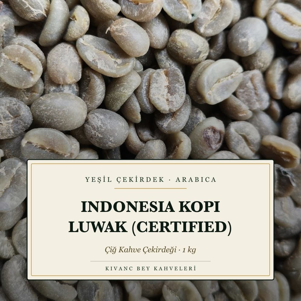 KIVANCBEY YEŞİL ÇEKİRDEK ARABICA INDONESIA KOPI LUWAK (Certified) 1000 G