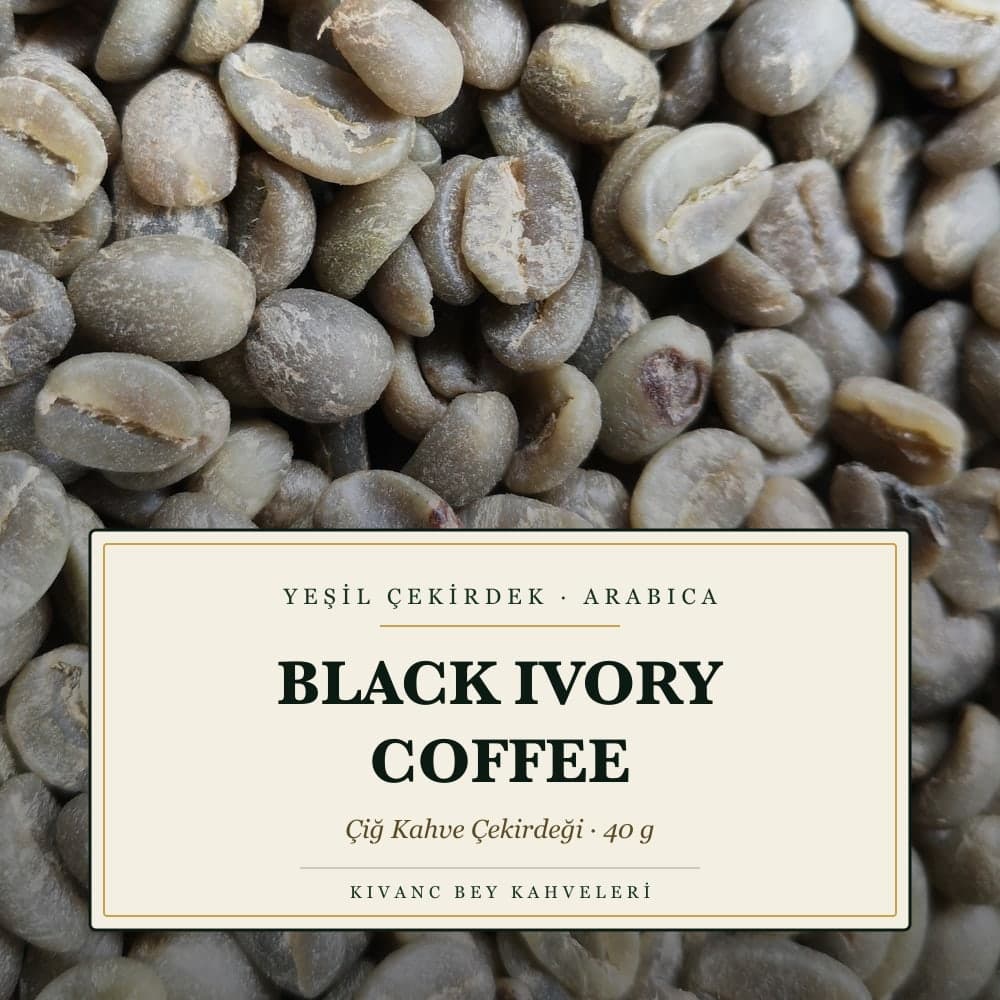 KIVANCBEY YEŞİL ÇEKİRDEK ARABICA BLACK IVORY COFFEE 40 G