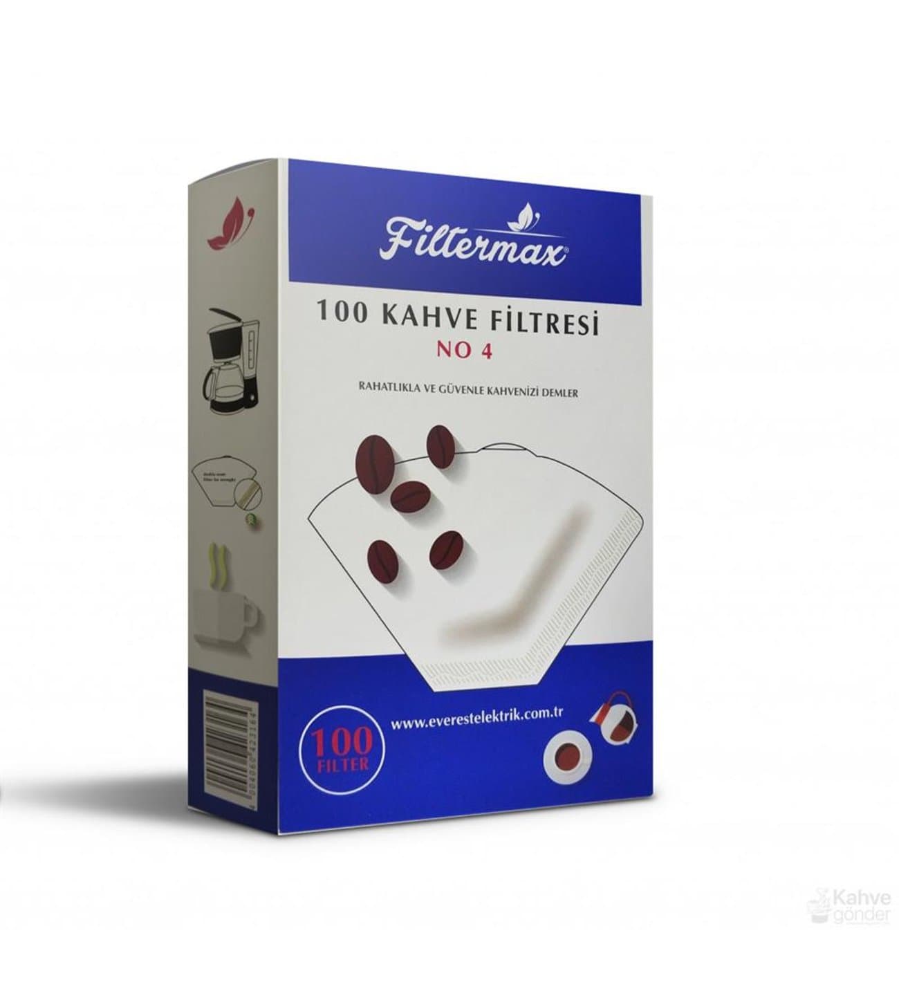 FİLTERMAX YAN ÜRÜN NO 4 FİLTRE KAĞIDI 100 ADET
