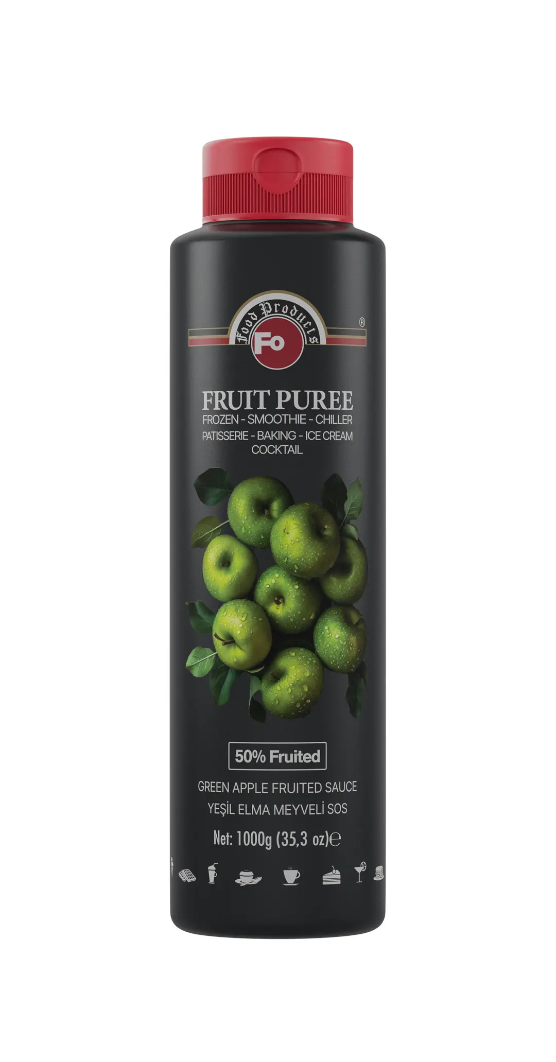 FO YEŞİL ELMA PÜRE 1 KG