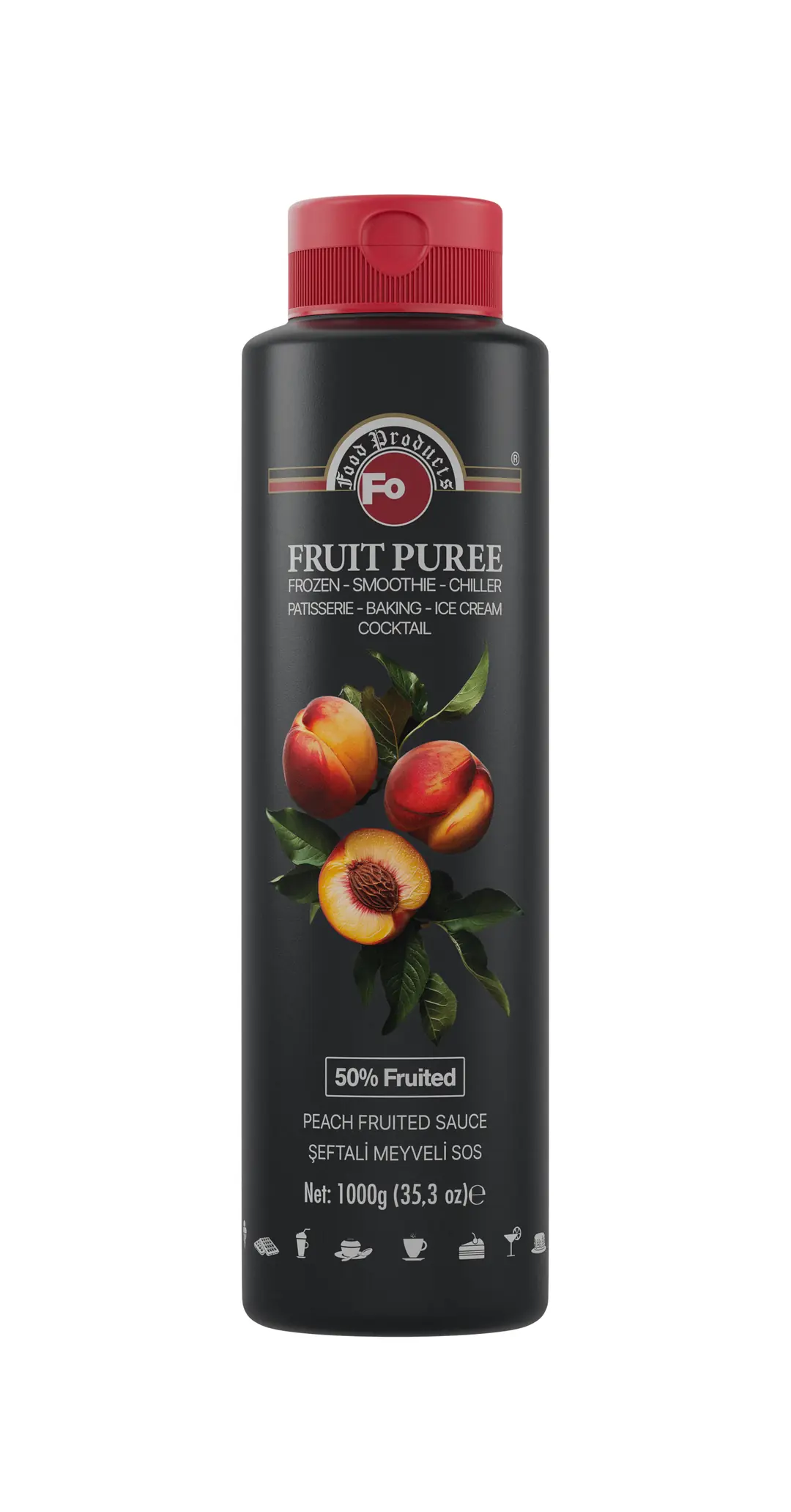 FO ŞEFTALİ MEYVELİ PÜRE SOS 1 KG
