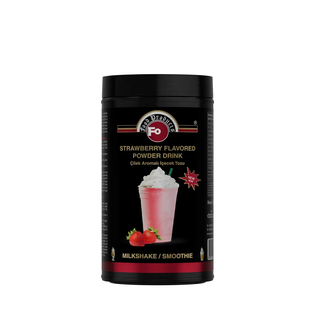 FO ÇİLEK AROMALI İÇECEK TOZU MİLKSHAKE 1 KG