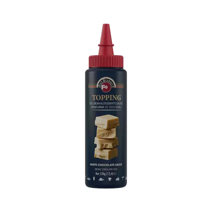 Beyaz Çikolatalı Topping Dondurma Sosu 350 gr