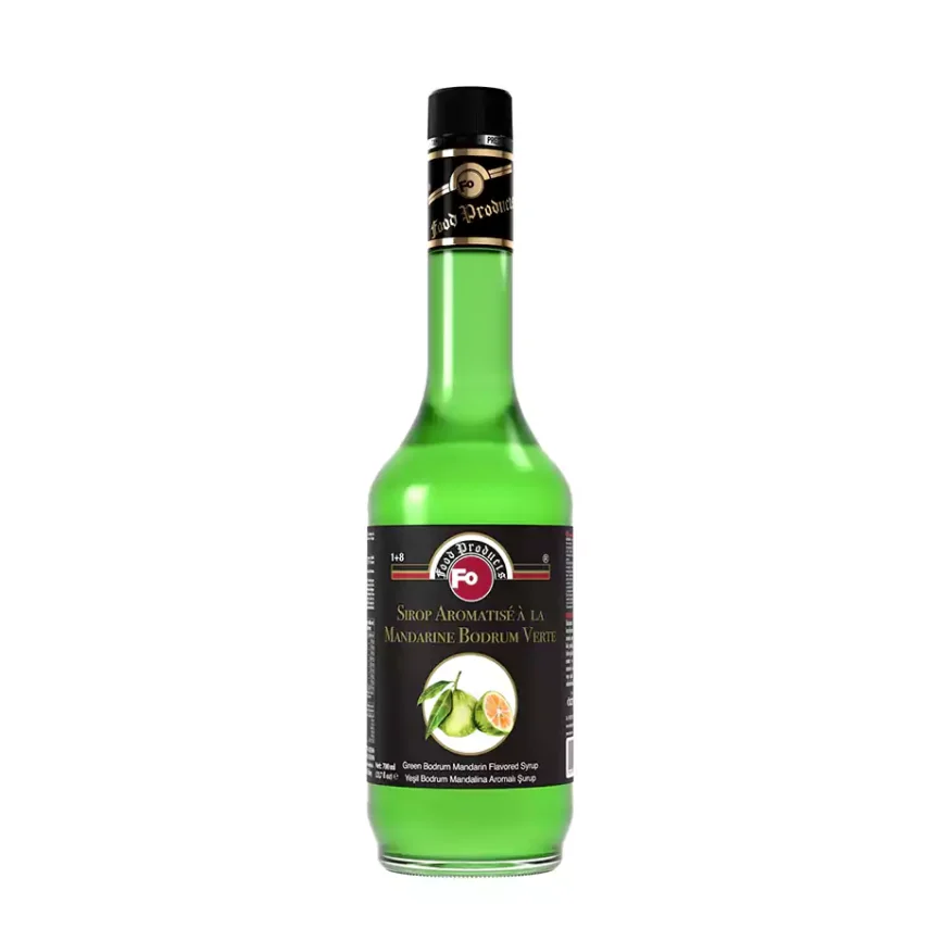 Yeşil Bodrum Mandalinası Aromalı Şurup - Şekerli 700 ml